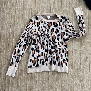 Leopard Print Sweater L